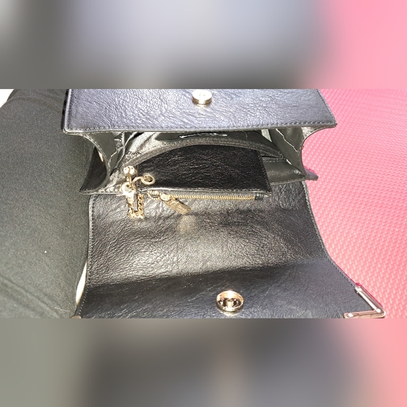 Dune London Bags Dune Of London Black Leather Horsehair Purse With